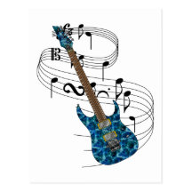 Electric Guitar Postcards