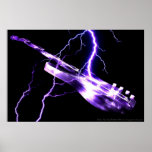 ELECTRIC GUITAR purple posters