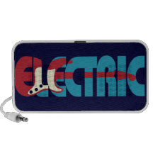 Electric Guitar Red iPod Speakers