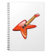 Electric Guitar Spiral Note Books