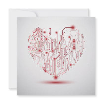 Electric Heart Invitation