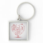 Electric Heart Keychain