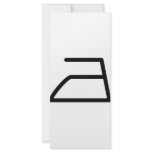 electric iron icon rack card template
