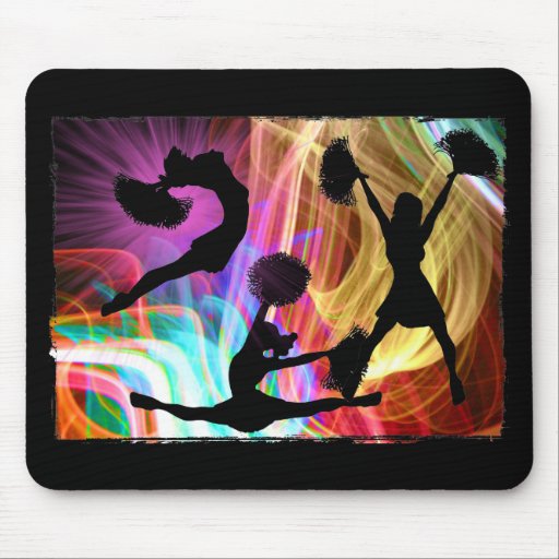Electric Laser Show Cheerleaders Mousemat