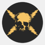 Electric Pirate Round Sticker