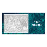 Electric Rain - Teal photo cards