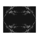 Electric Scratch. Black, White Fractal Art. Custom flyers