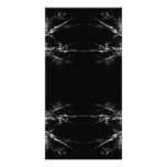 Electric Scratch. Black, White Fractal Art. Custom photo cards