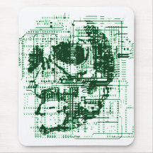 Electric Skull Mouse Pads