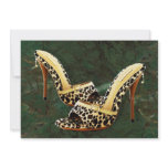 Electric Slide in Leopard invitations