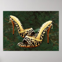 Electric Slide in Leopard Poster