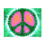 Electric Tie-Dye Peace Sign postcards