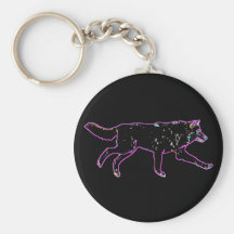 Electric Wolf Key Chain