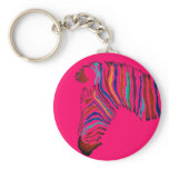 Electric Zebra. Keychain