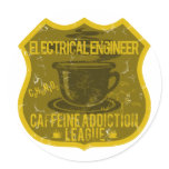 Electrical Engineer Caffeine Addiction League stickers