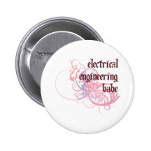 Electrical Engineering Babe Button