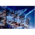 Electrical power substation photo sculptures