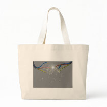 electrical spark tote bag
