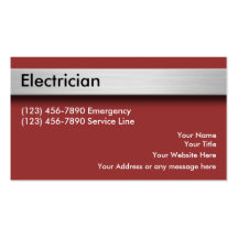 Electrician Business Cards