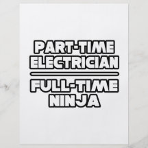 Electrician...Ninja Flyer Design