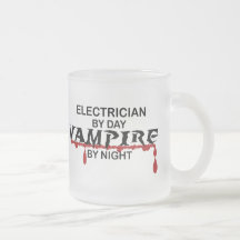 Electrician Vampire by Night Coffee Mug