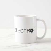 Electro - Music turntable vinyl record DJ Clubber Coffee Mugs