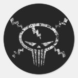 Electro Skull Sticker