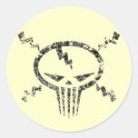 Electro Skull Stickers