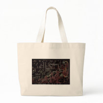 electronic circuit tote bag
