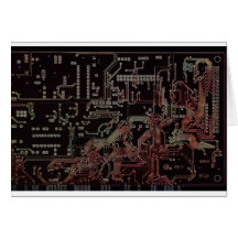 electronic circuit greeting card
