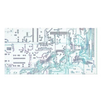 electronic circuit photo card template
