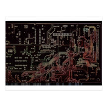 electronic circuit post card