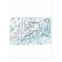 electronic circuit post card