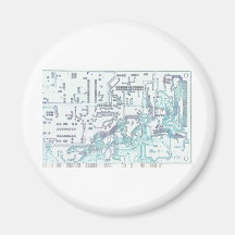 electronic circuit refrigerator magnets