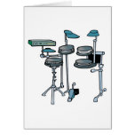 electronic drum set greeting cards