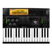 Electronic Keyboard Postcard
