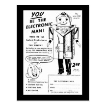 Electronic Man Post Card