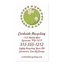 Electronic Recycling Eco Friendly Business Cards