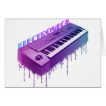 Electronica Keyboard Greeting Card