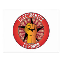Electronics Is Power Postcards