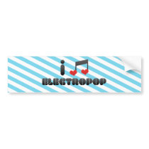 Electropop fan bumper stickers
