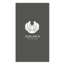 ELEGANCE FLOWER DESIGN SPA WELLNESS BUSINESS CARD TEMPLATES