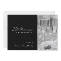 Elegant 25th Anniversary Party Invitation
