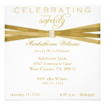 Elegant 70th Birthday Party Invitations