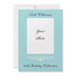 Elegant 80th Birthday Photo Invitation