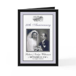 Elegant Anniversary Party Custom Card (silver)