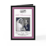 Elegant Anniversary Party Custom Card (violet)