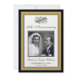 Elegant Anniversary Party Custom Invitation (gold)