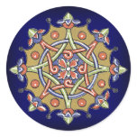 Elegant Antique Geometric Art Seal Stickers