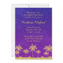 Elegant Arabian Nights Prom Formal Invitation